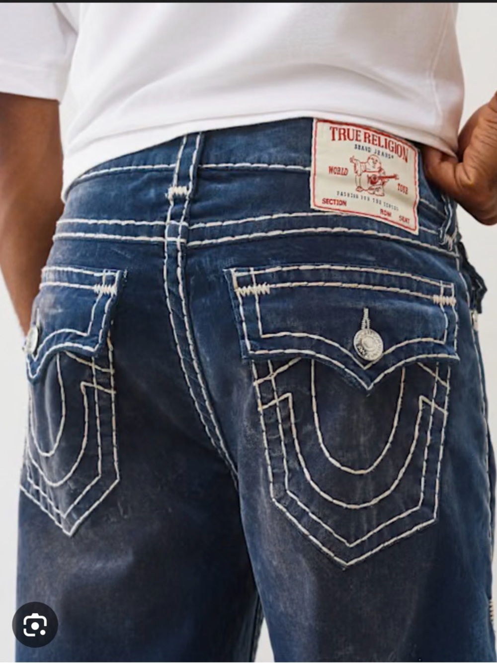 True Religion Men's Dark Blue Jeans